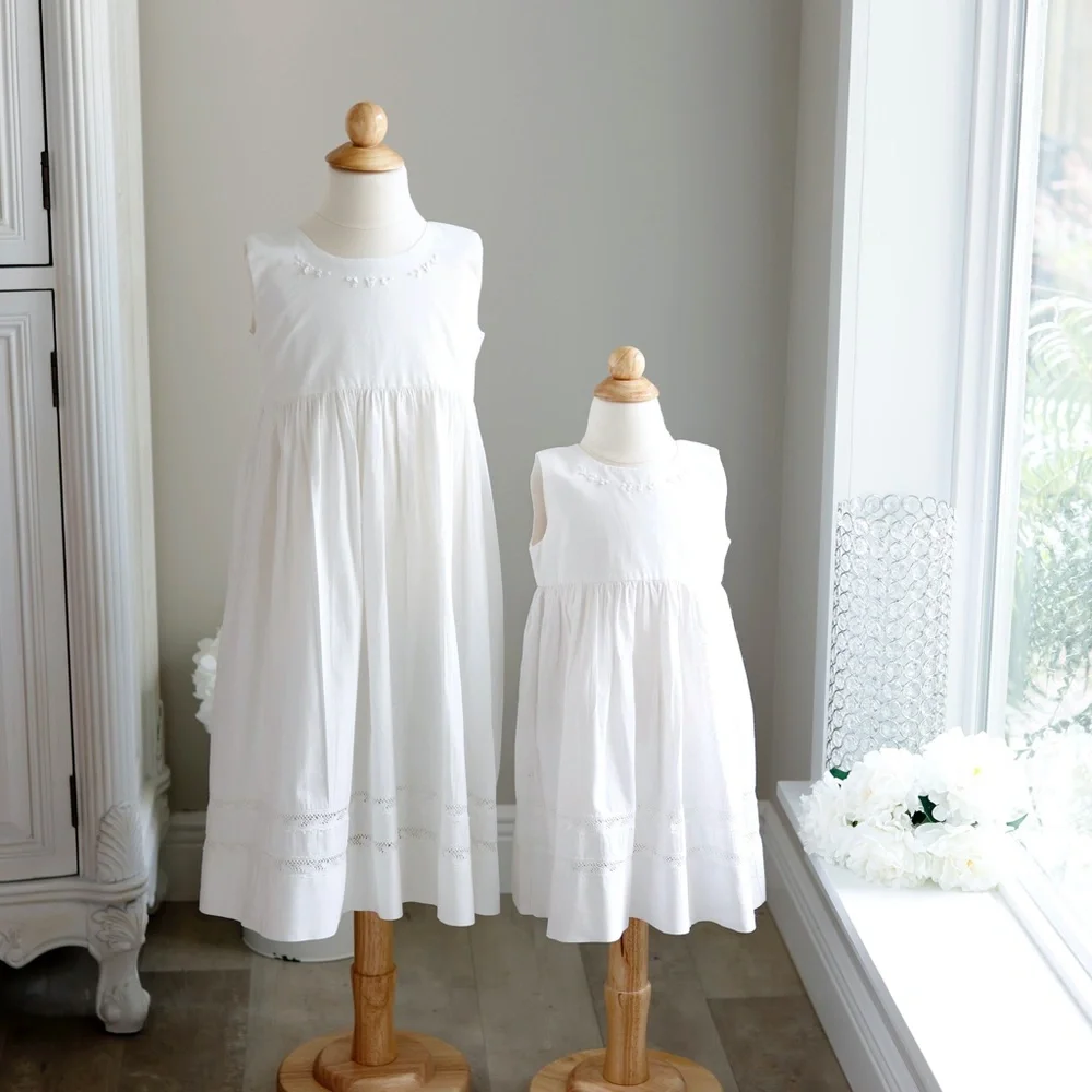Strasburg Dress NWOT Ivory/White Cotton Lace size 10 Vacation Beach Portrait